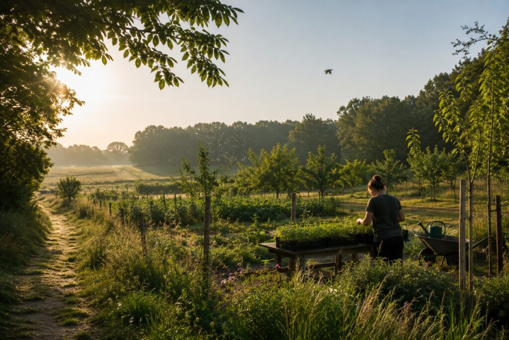 Meewerkplekken in het groen op Kernlo in Lochem